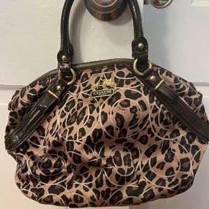 Authentic Coach Bag Leopard Print